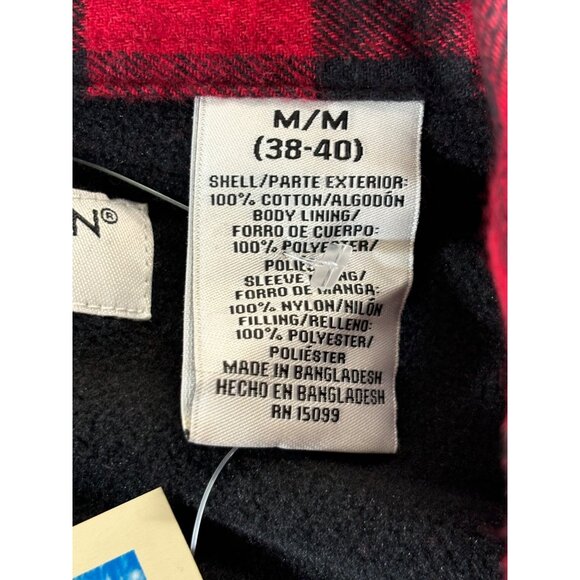 Covington Jacket Men's Medium Red & Black Plaid Casual Outdoor Wear - Picture 4 of 11